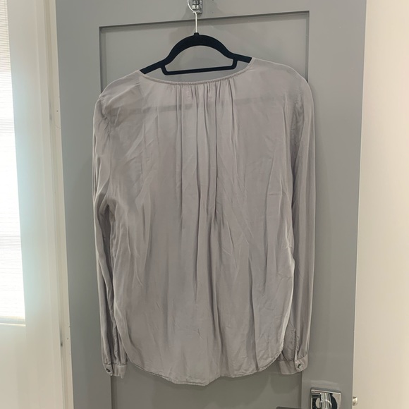 Velvet Grey Wrap Top - Picture 4 of 4